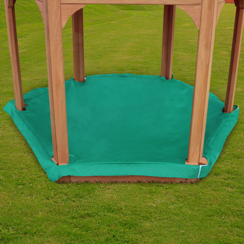 Gorilla Playsets PlayZeeBo 5' Hexagon Sandbox with Cover & Reviews